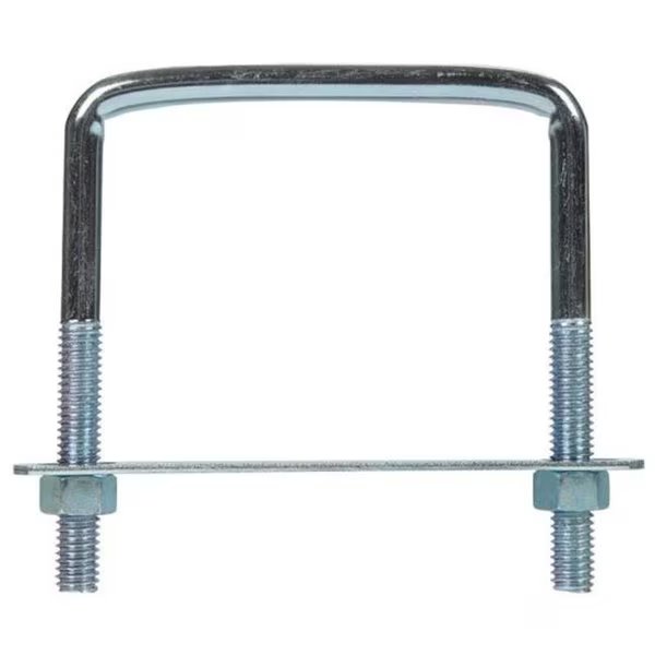 Hampton 02-3453-621 Square Bend U-Bolt Zince  0.375 x 3.7 x 4 in. - pack of 5, Hampton, Mfr#: 57941